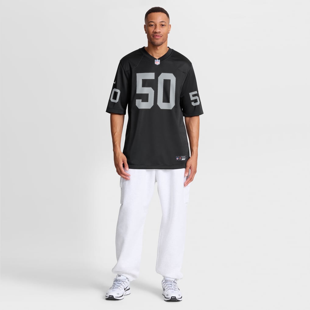 Men's Las Vegas Raiders Segun Olubi Nike  Black Team Game Jersey - Image 5