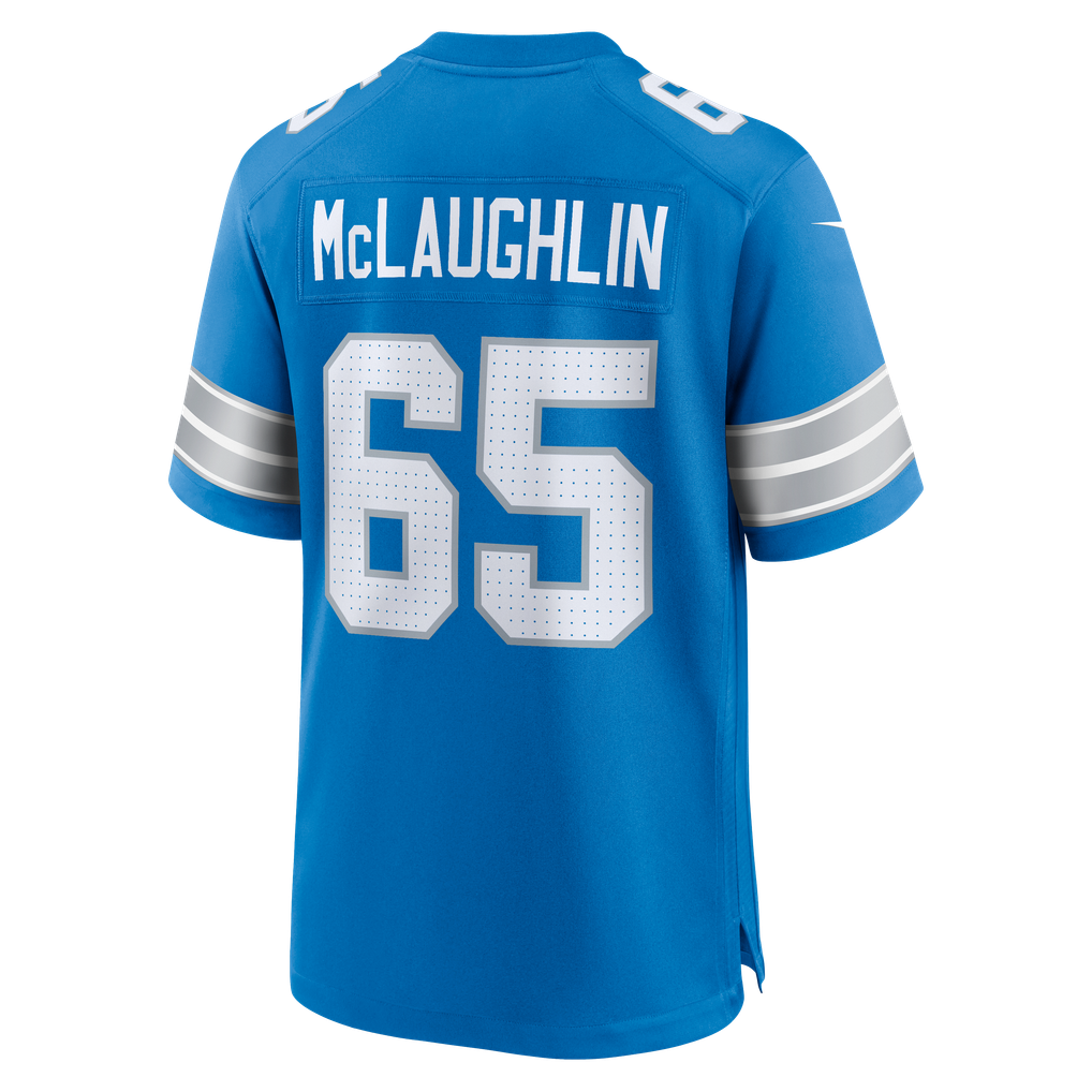 Men's Detroit Lions Seth McLaughlin Nike  Blue Team Game Jersey - Image 4