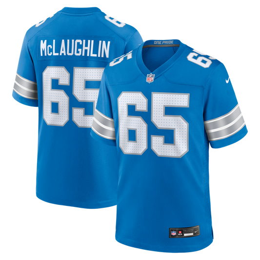 Men's Detroit Lions Seth McLaughlin Nike  Blue Team Game Jersey - Image 1