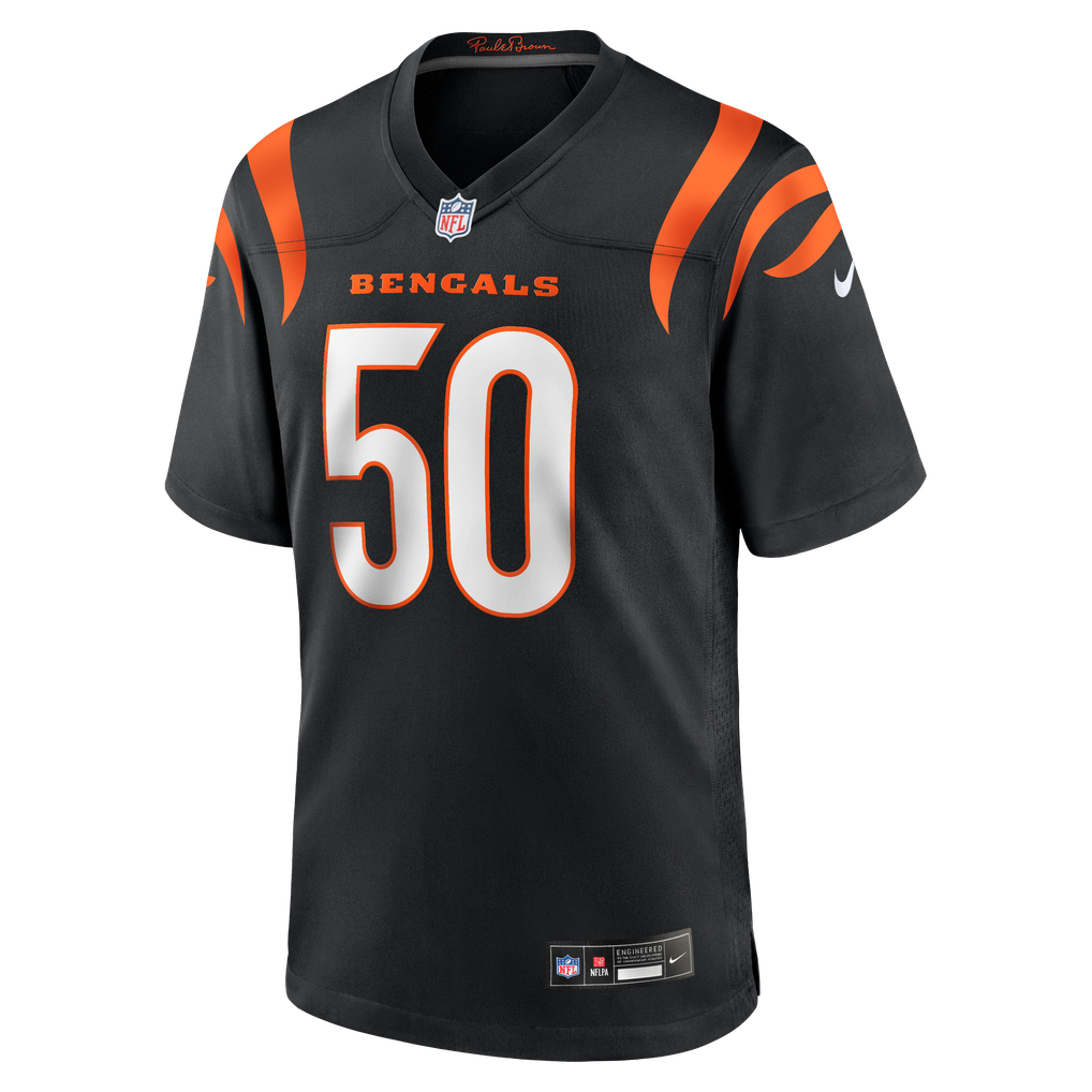 Men's Cincinnati Bengals Shaka Heyward Nike Black Team Game Jersey - Image 3