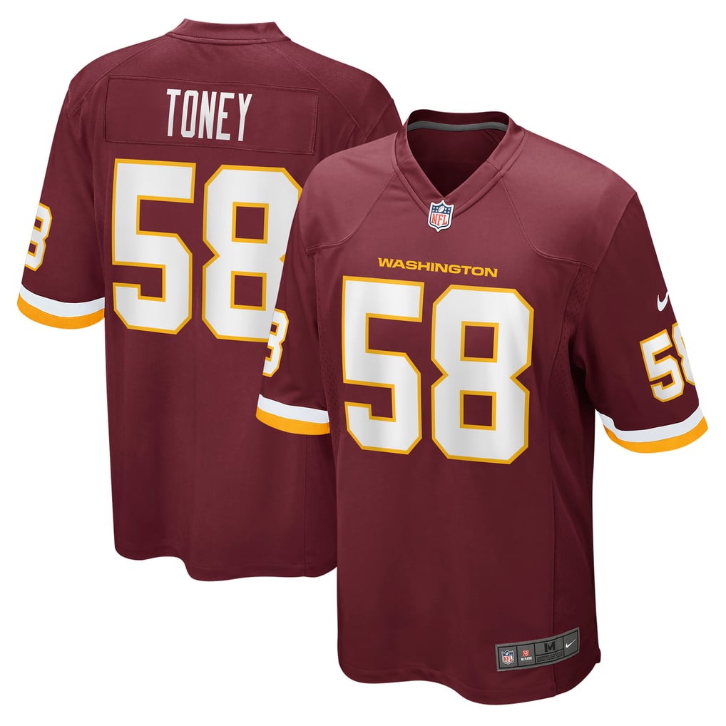 Men's Washington Football Team Shaka Toney Nike Burgundy Game Jersey - Image 2