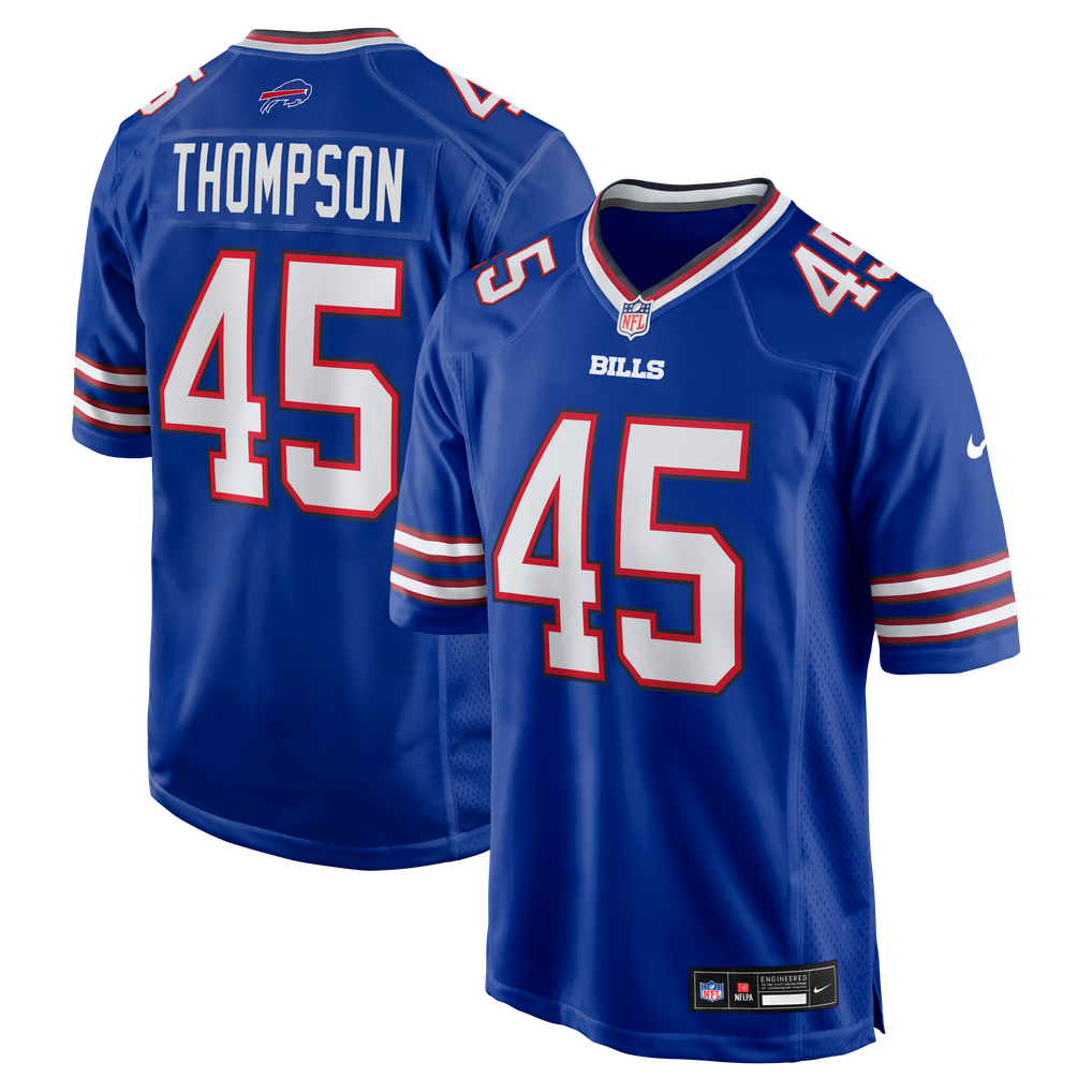 Men's Buffalo Bills Shaq Thompson Nike  Royal Team Game Jersey - Image 2