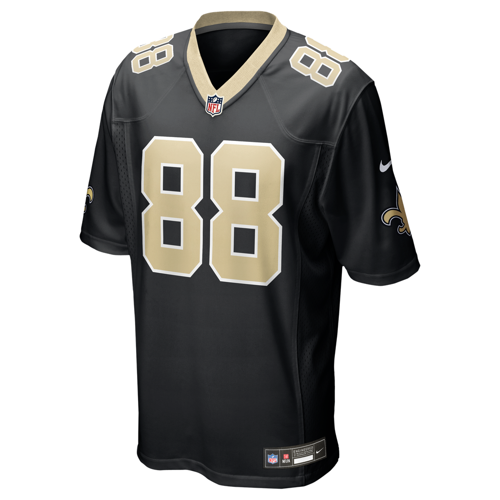 Men's New Orleans Saints Shaquan Davis Nike Black  Game Jersey - Image 3
