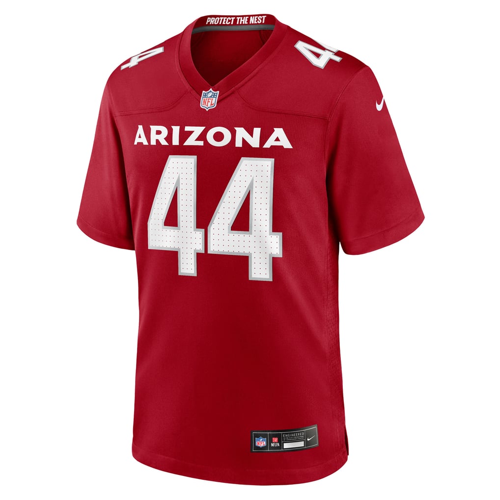 Men's Arizona Cardinals Shawn Bowman Nike Cardinal Team Game Jersey - Image 5