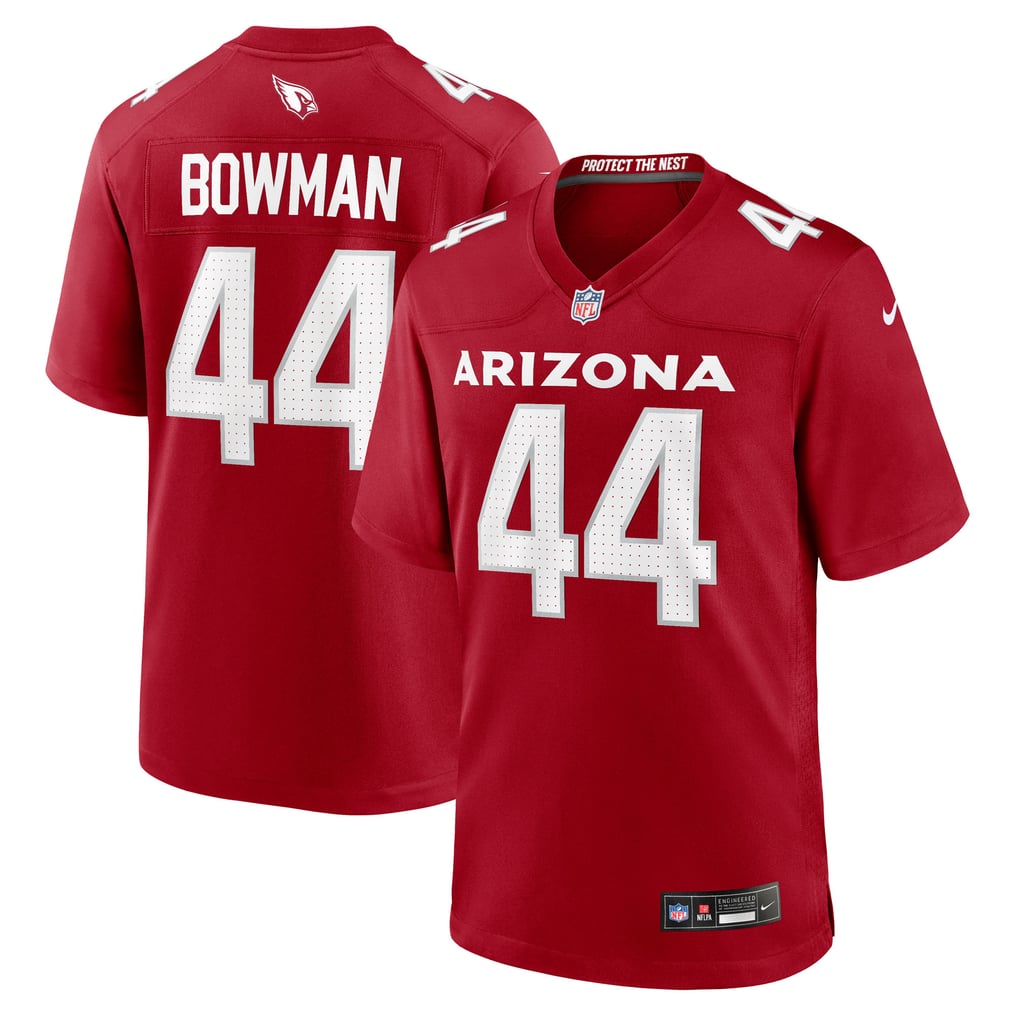 Men's Arizona Cardinals Shawn Bowman Nike Cardinal Team Game Jersey - Image 1