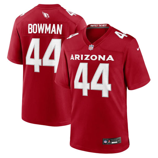 Men's Arizona Cardinals Shawn Bowman Nike Cardinal Team Game Jersey - Image 1