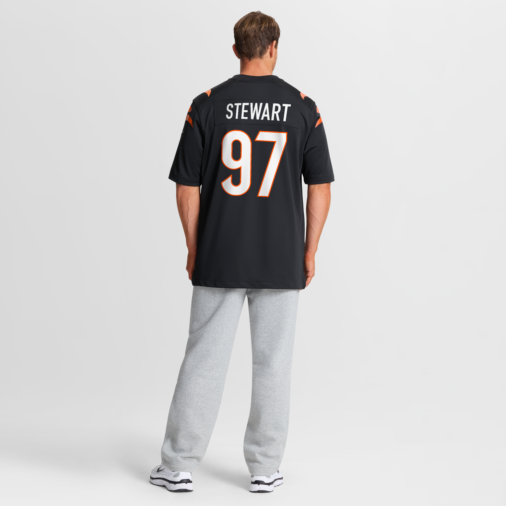 Men's Cincinnati Bengals Shemar Stewart Nike Black Team Game Jersey - Image 8