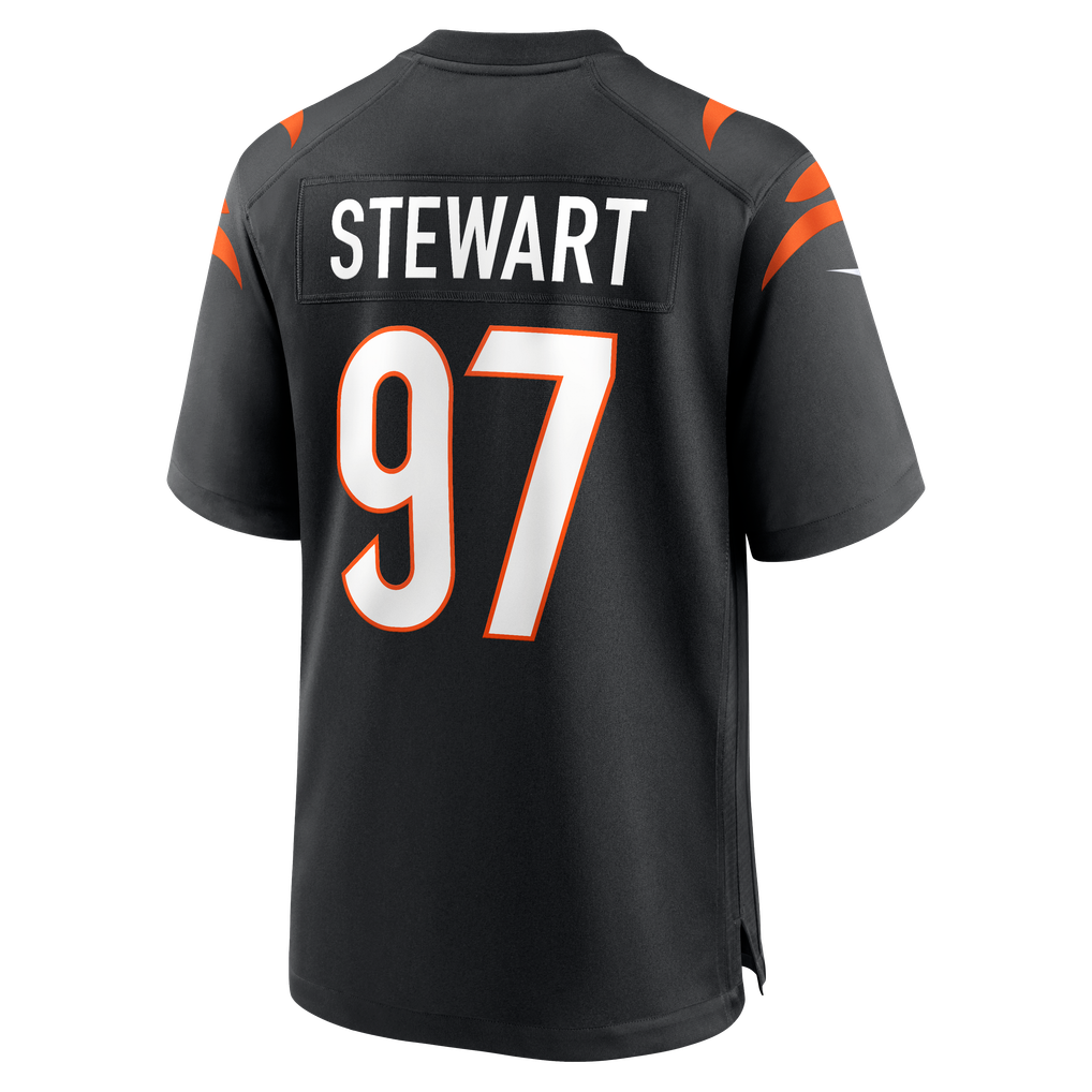 Men's Cincinnati Bengals Shemar Stewart Nike Black Team Game Jersey - Image 4