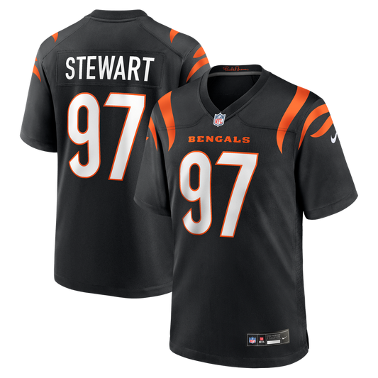 Men's Cincinnati Bengals Shemar Stewart Nike Black Team Game Jersey - Image 1