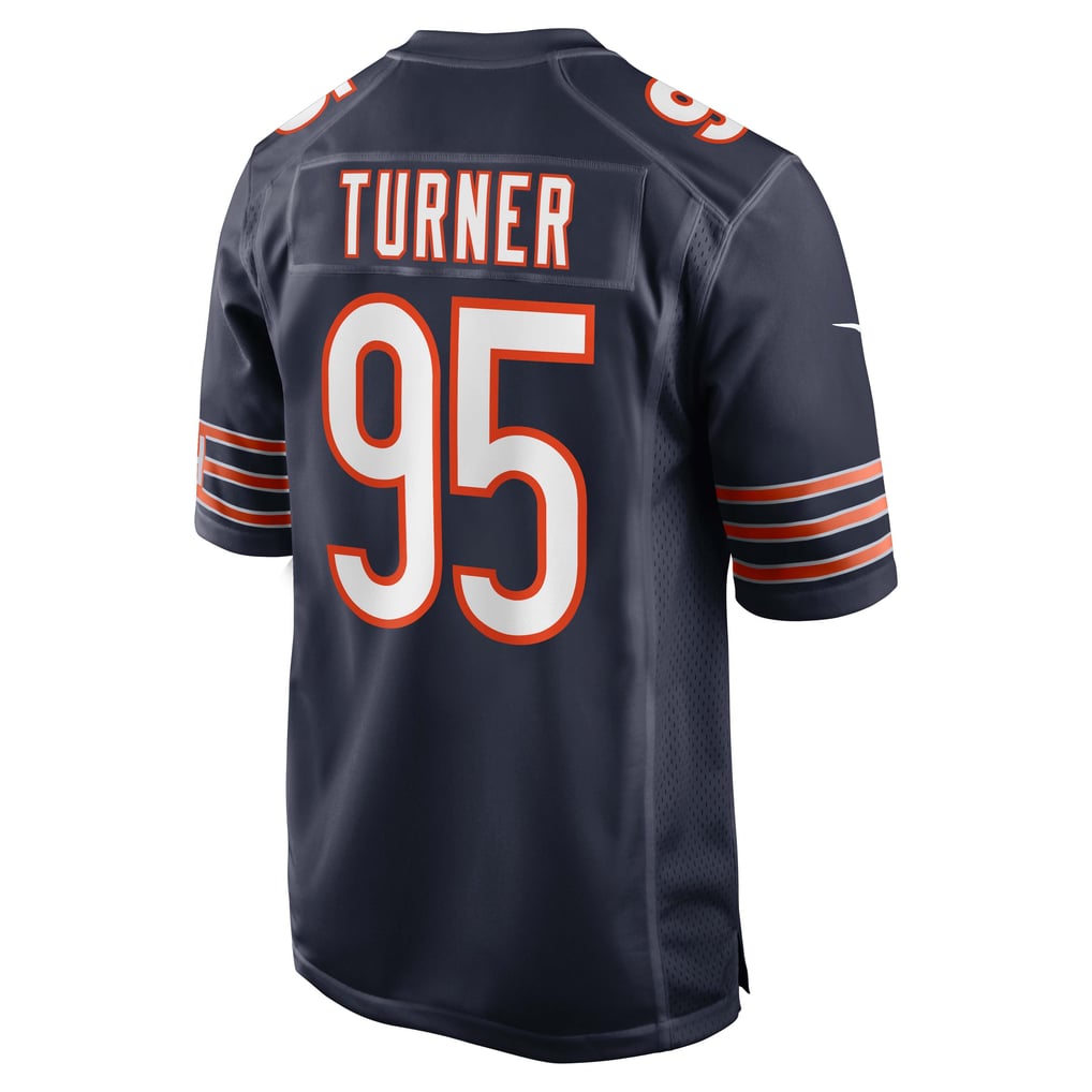 Men's Chicago Bears Shemar Turner Nike Navy Team Game Jersey - Image 4