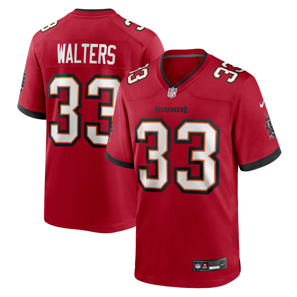 Men's Tampa Bay Buccaneers Silas Walters Nike Red Team Game Jersey - Image 2