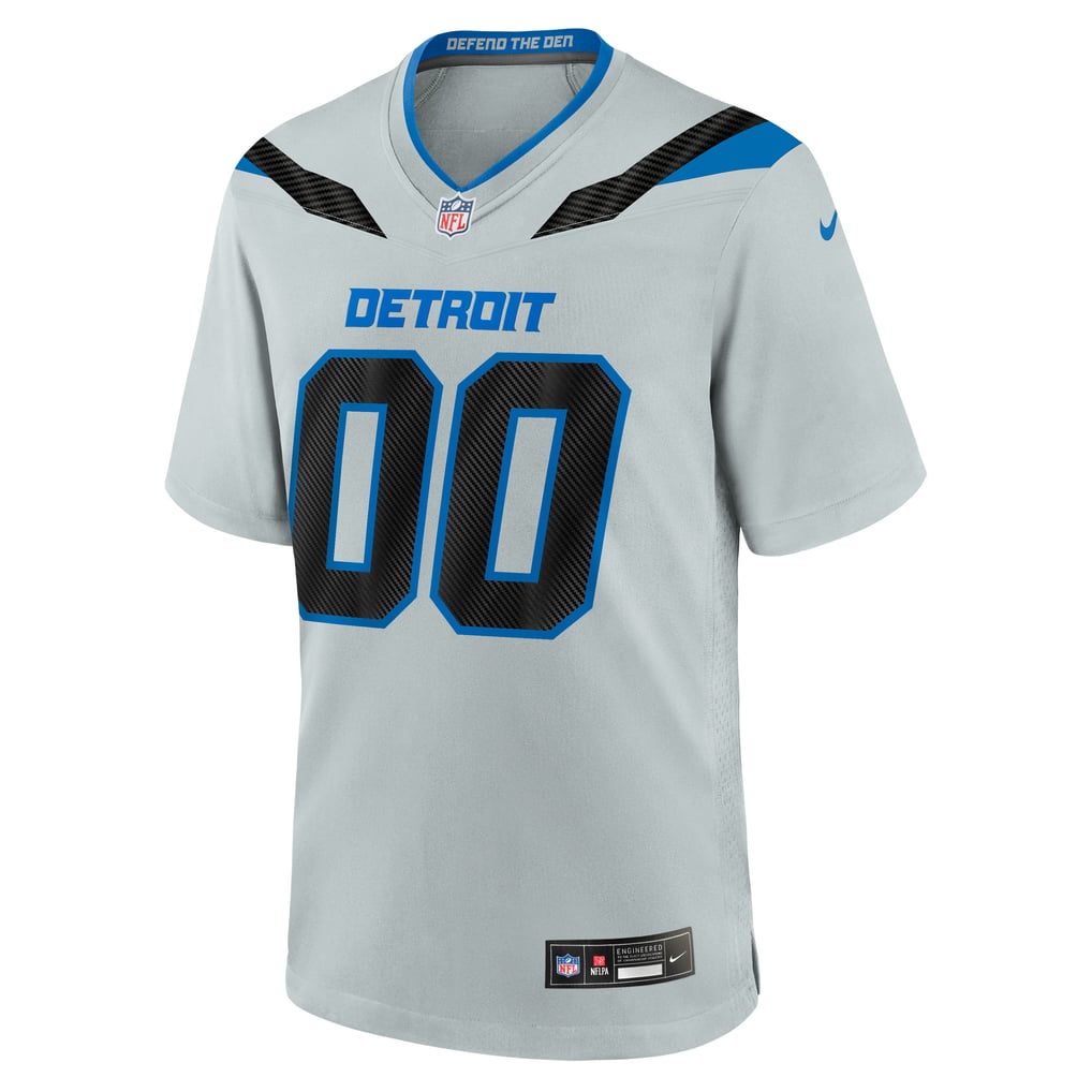 Men's Detroit Lions  Nike Silver 2026 Rivalries Collection Game Custom Jersey - Image 3