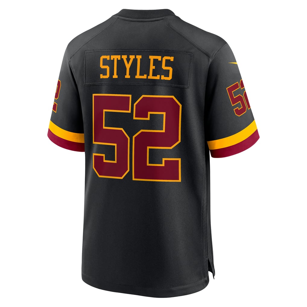 Men's Washington Commanders Sonny Styles Nike Black Game Player Jersey - Image 4