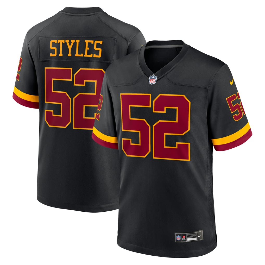 Men's Washington Commanders Sonny Styles Nike Black Game Player Jersey - Image 1