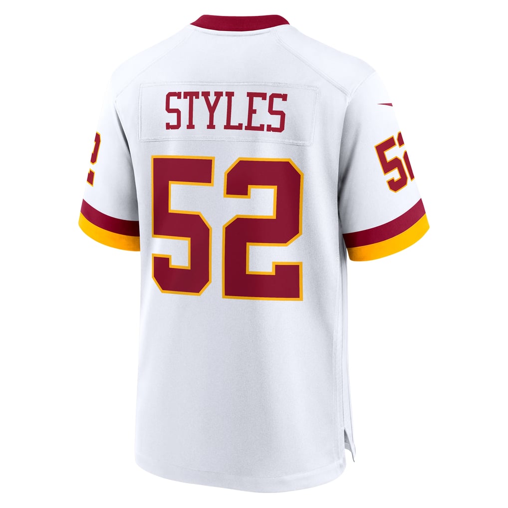 Men's Washington Commanders Sonny Styles Nike White Game Super Bowl Era Jersey - Image 4