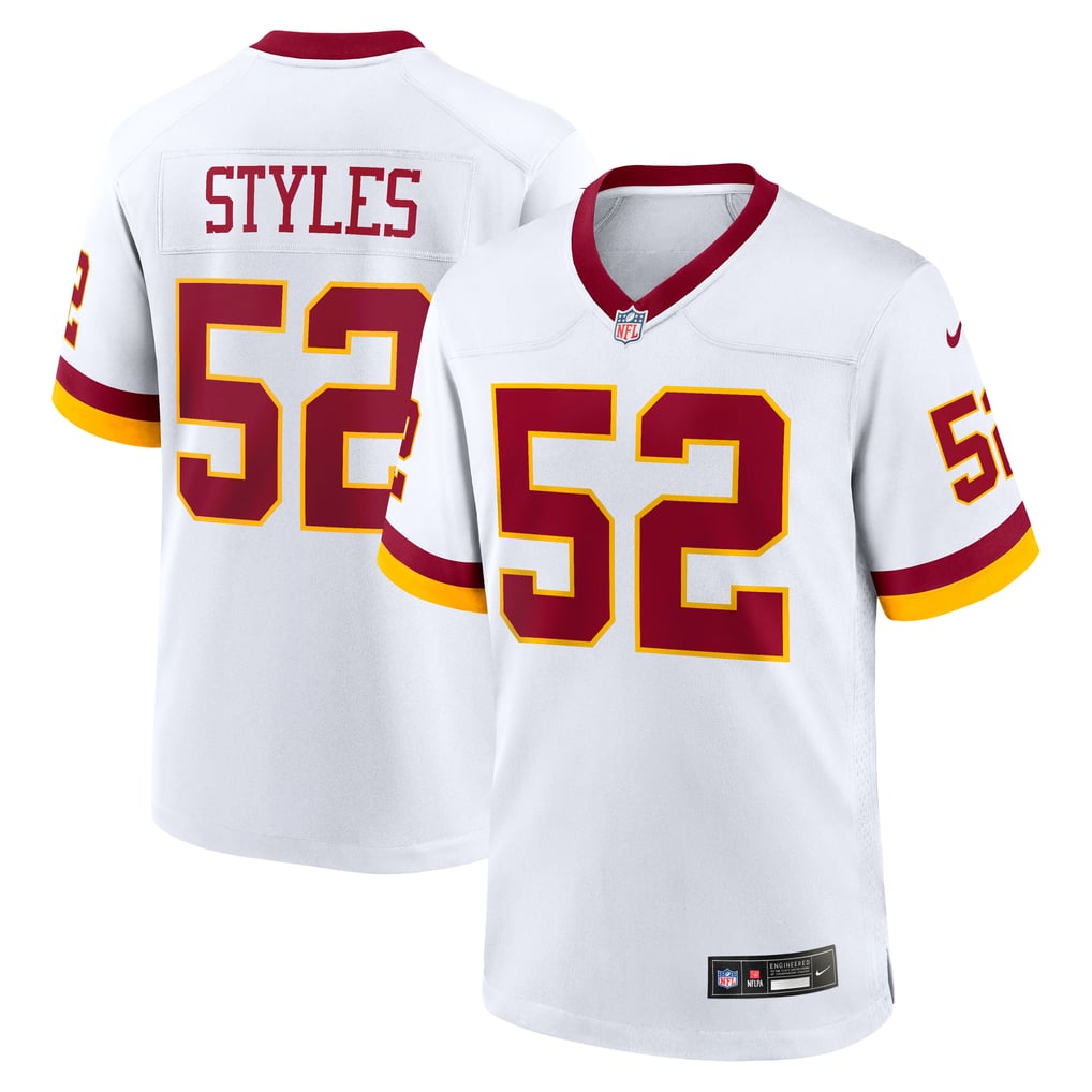 Men's Washington Commanders Sonny Styles Nike White Game Super Bowl Era Jersey - Image 1