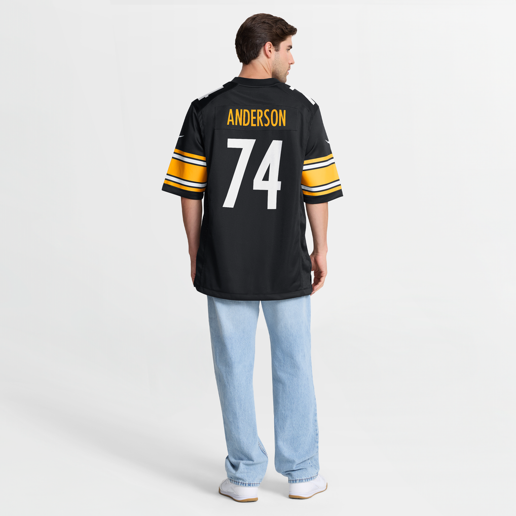 Men's Pittsburgh Steelers Spencer Anderson Nike  Black  Game Jersey - Image 9