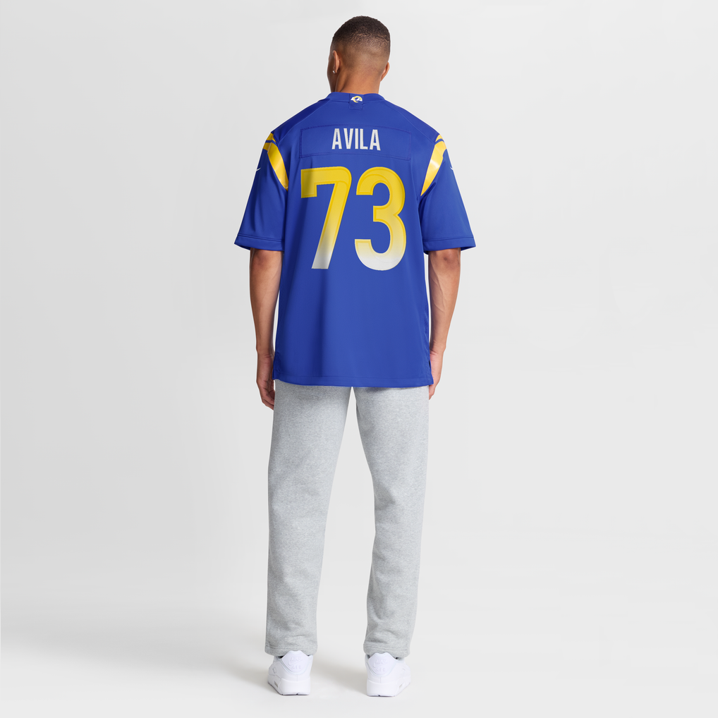 Men's Los Angeles Rams Steve Avila Nike Royal Home Game Jersey - Image 9