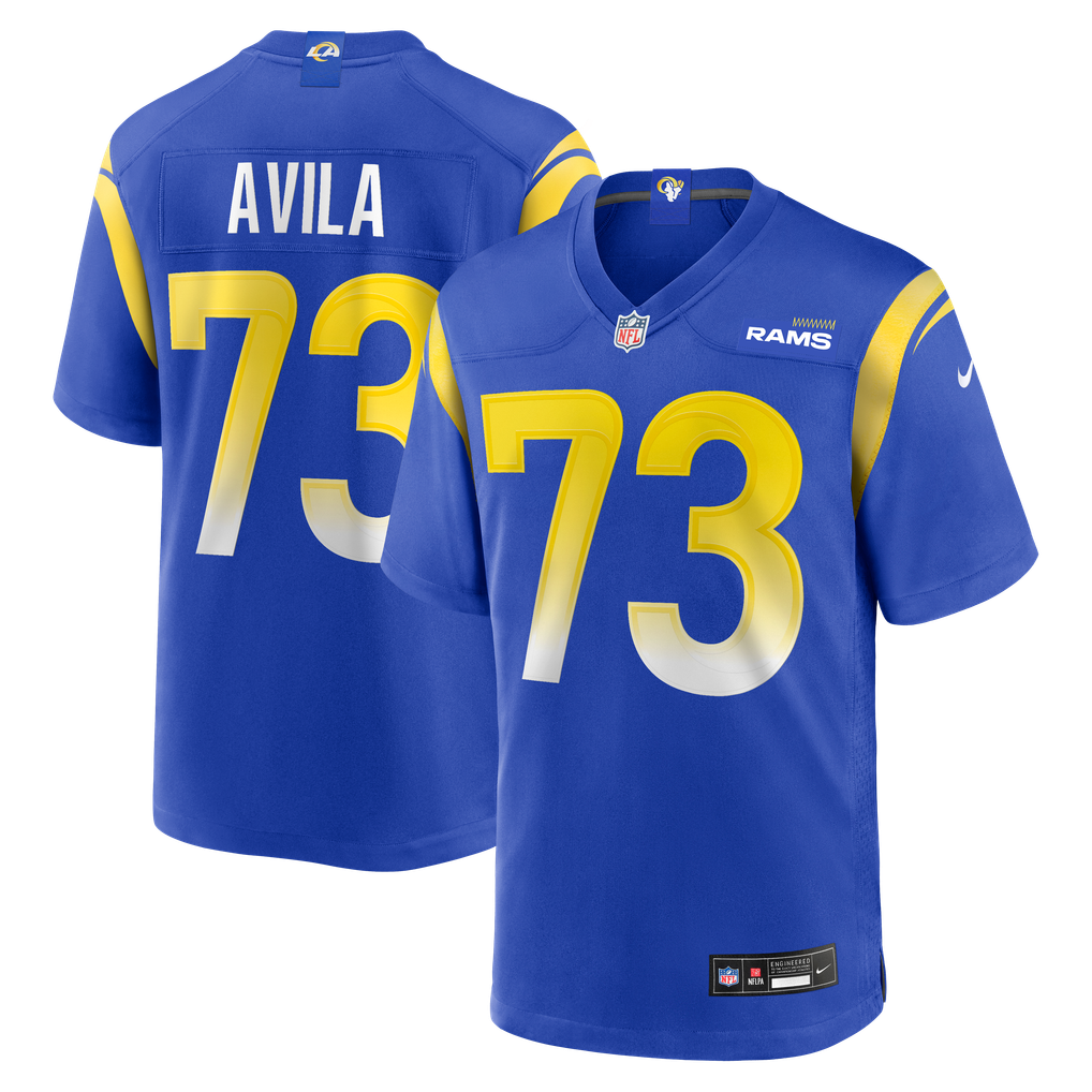 Men's Los Angeles Rams Steve Avila Nike Royal Home Game Jersey - Image 2