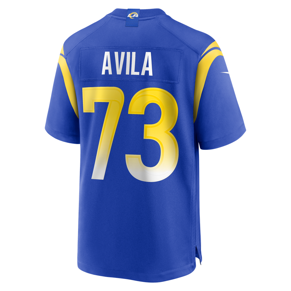 Men's Los Angeles Rams Steve Avila Nike Royal Home Game Jersey - Image 4