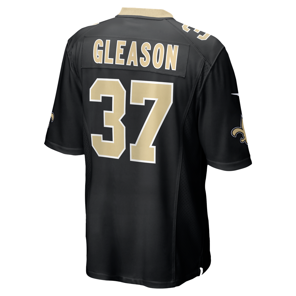 Men's New Orleans Saints Steve Gleason Nike Black Game Retired Player Jersey - Image 4