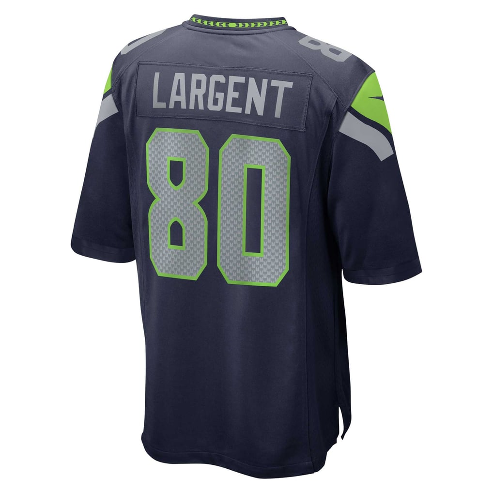 Men's Seattle Seahawks Steve Largent Nike College Navy Retired Player Game Jersey - Image 4