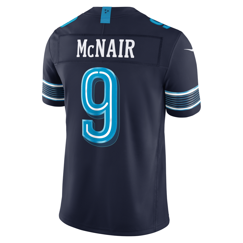 Men's Tennessee Titans Steve McNair Nike Navy 2026 Rivalries Collection Stitched Limited Jersey - Image 6