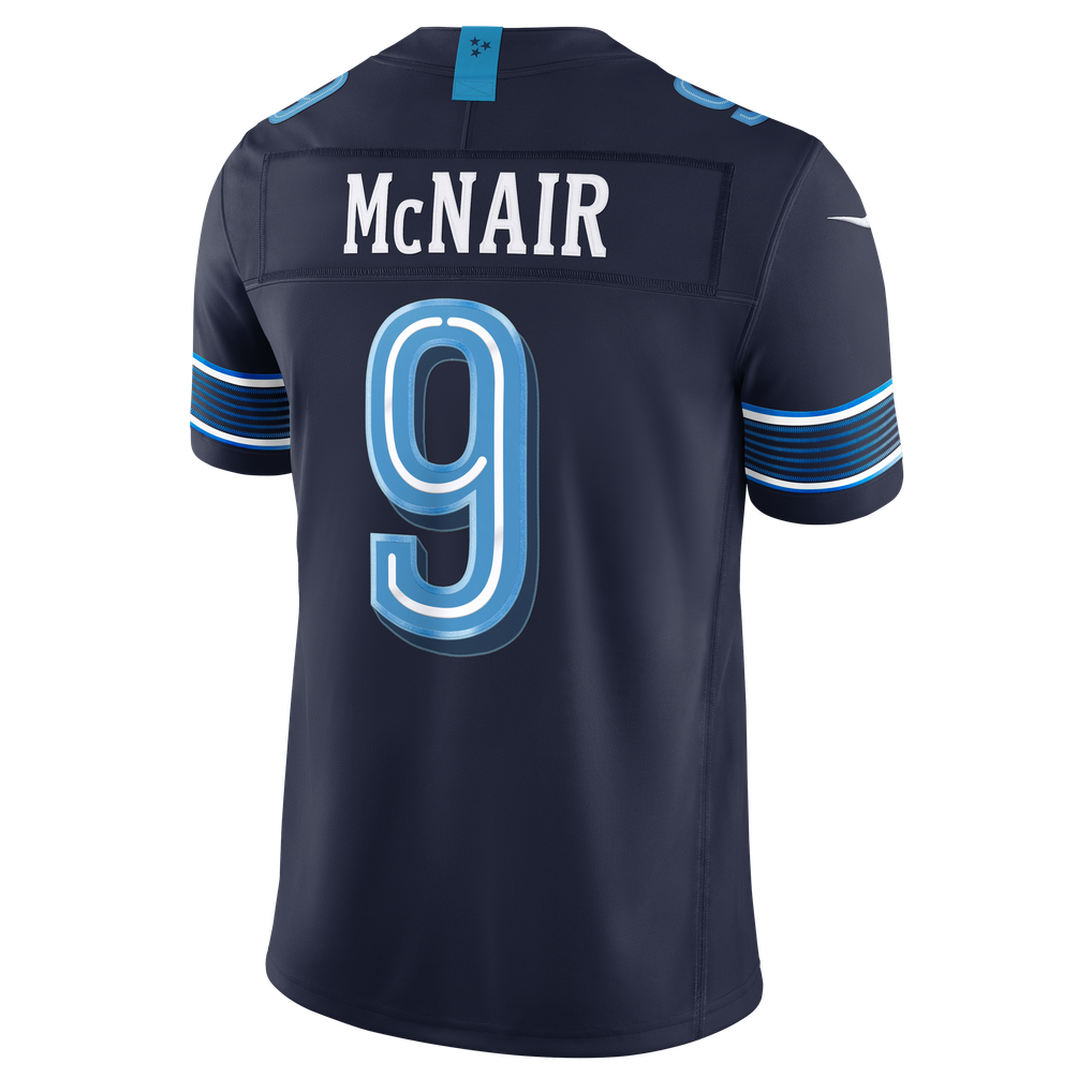 Men's Tennessee Titans Steve McNair Nike Navy 2026 Rivalries Collection Stitched Limited Jersey - Image 4