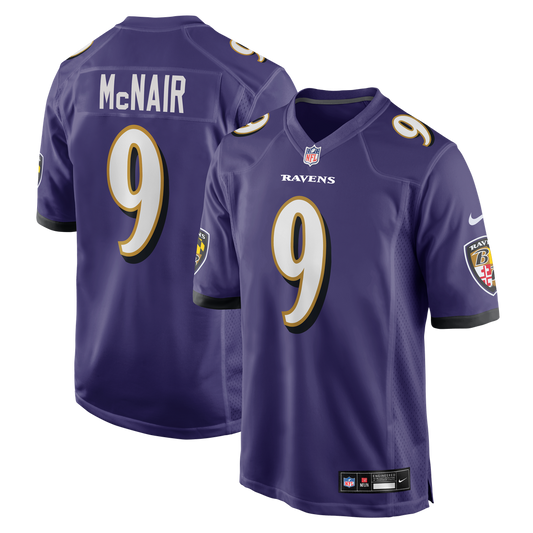 Men's Baltimore Ravens Steve McNair Nike Purple Game Retired Player Jersey
