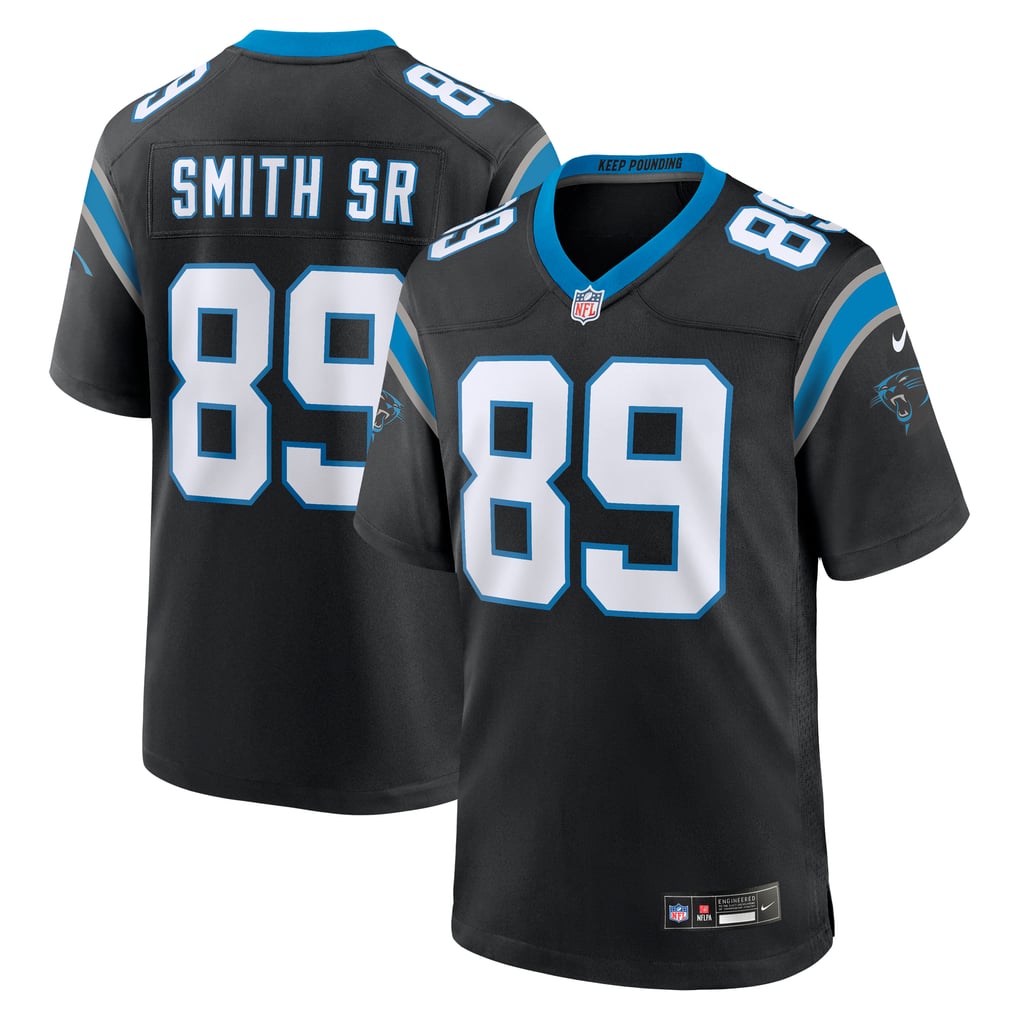 Men's Carolina Panthers Steve Smith Sr. Nike Black Retired Player Game Jersey - Image 2
