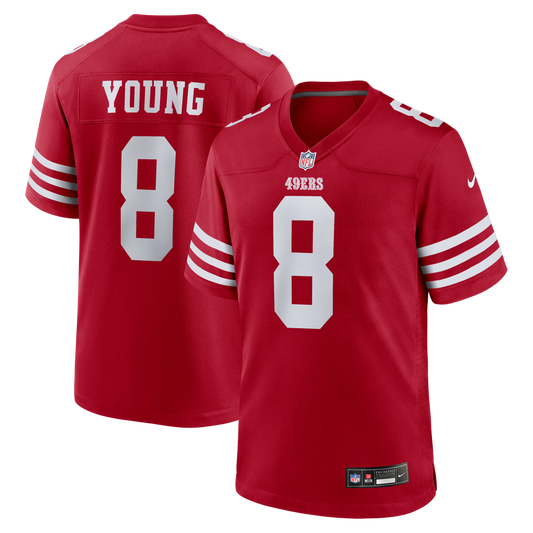 Men's San Francisco 49ers Steve Young Nike Scarlet Retired Player Game Jersey - Image 1