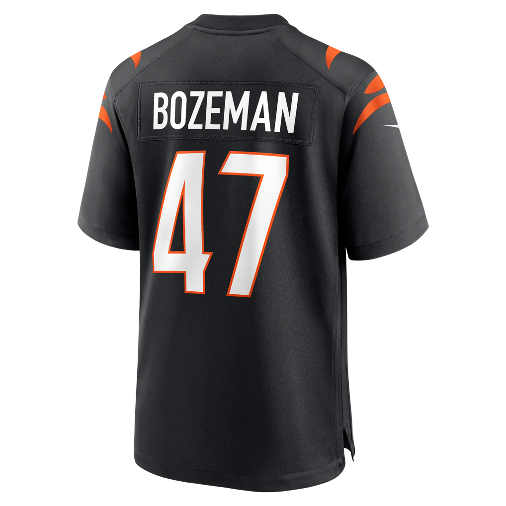 Men's Cincinnati Bengals Swayze Bozeman Nike Black Team Game Jersey - Image 6