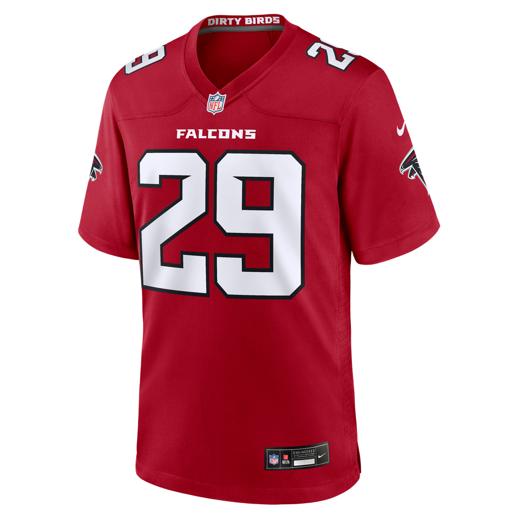 Men's Atlanta Falcons Sydney Brown Nike Red Team Game Jersey