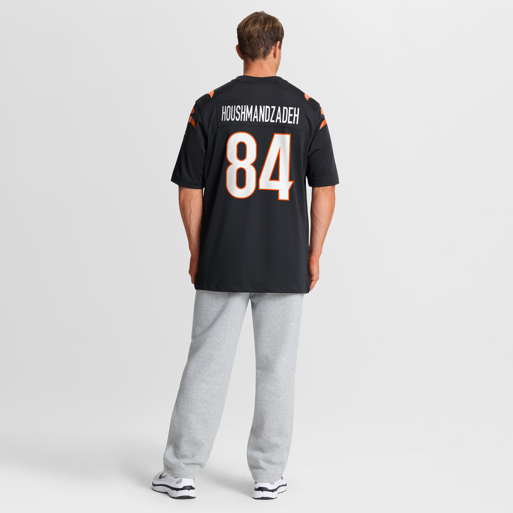 Men's Cincinnati Bengals T. J. Houshmandzadeh Nike Black Team Retired Player Game Jersey - Image 9