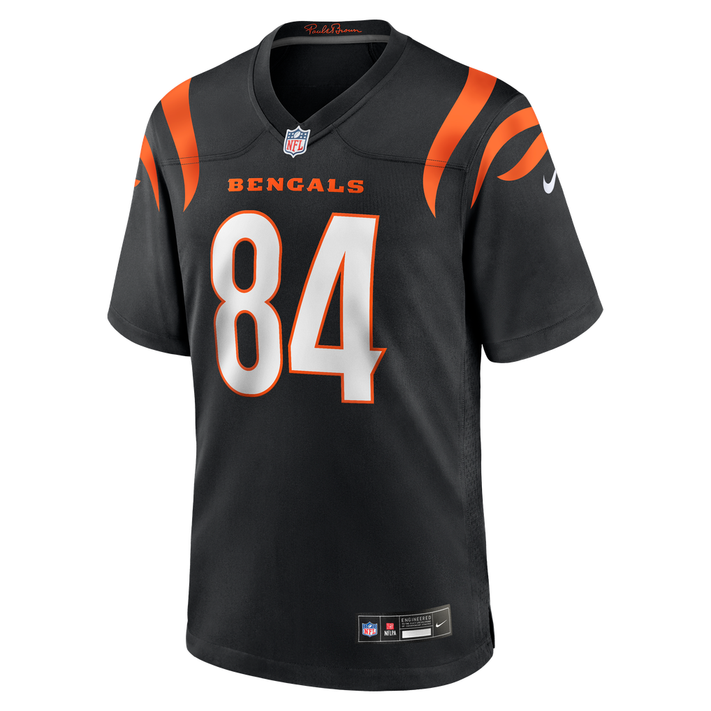 Men's Cincinnati Bengals T. J. Houshmandzadeh Nike Black Team Retired Player Game Jersey - Image 3