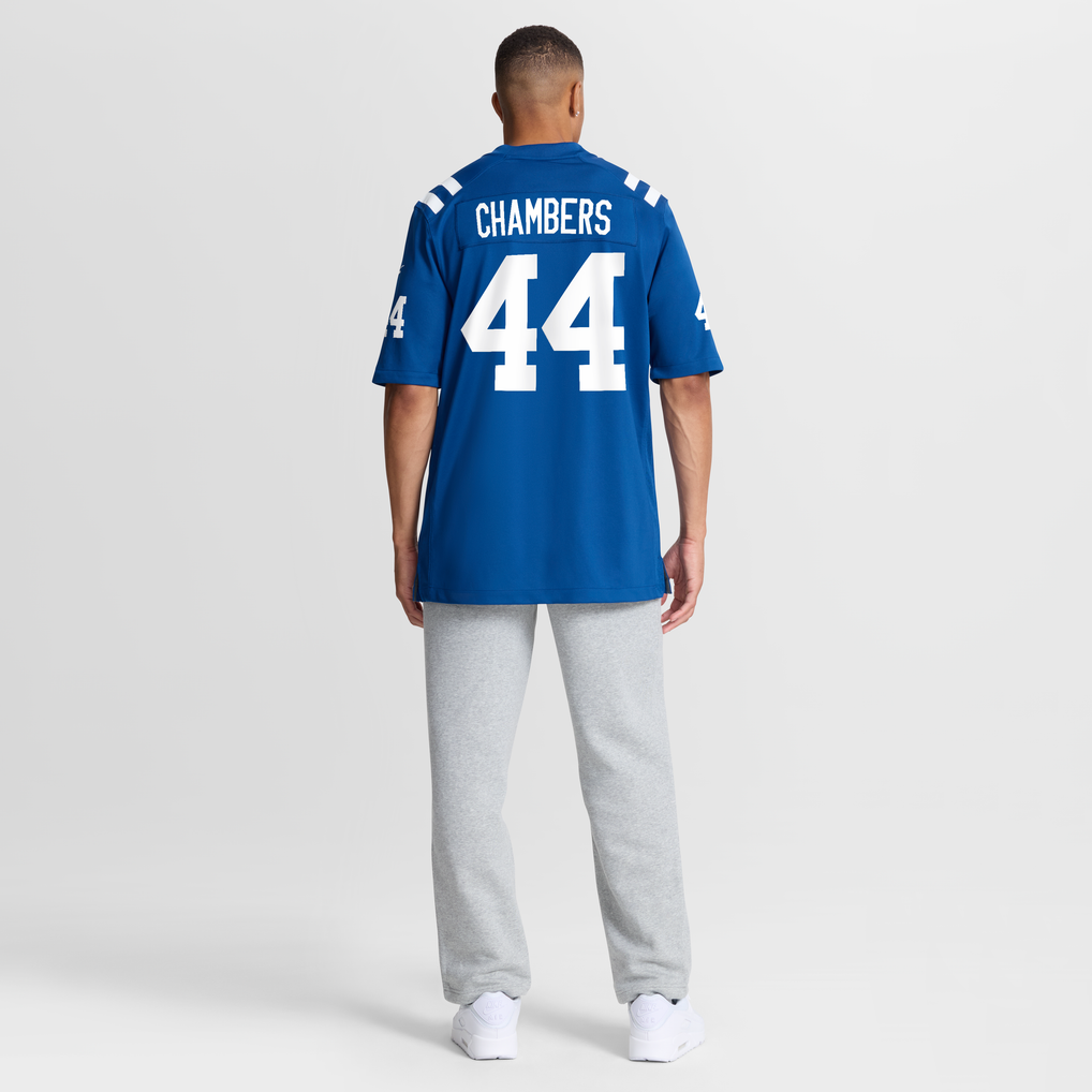 Men's Indianapolis Colts Tahj Chambers Nike Royal Team Game Jersey - Image 4