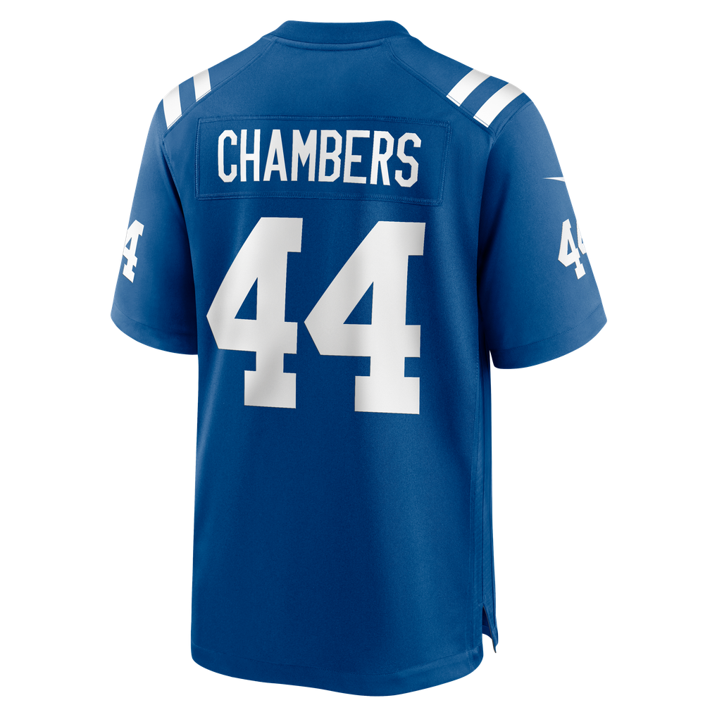 Men's Indianapolis Colts Tahj Chambers Nike Royal Team Game Jersey - Image 6