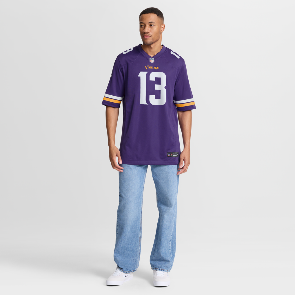 Men's Minnesota Vikings Tai Felton Nike  Purple Team Game Jersey - Image 8