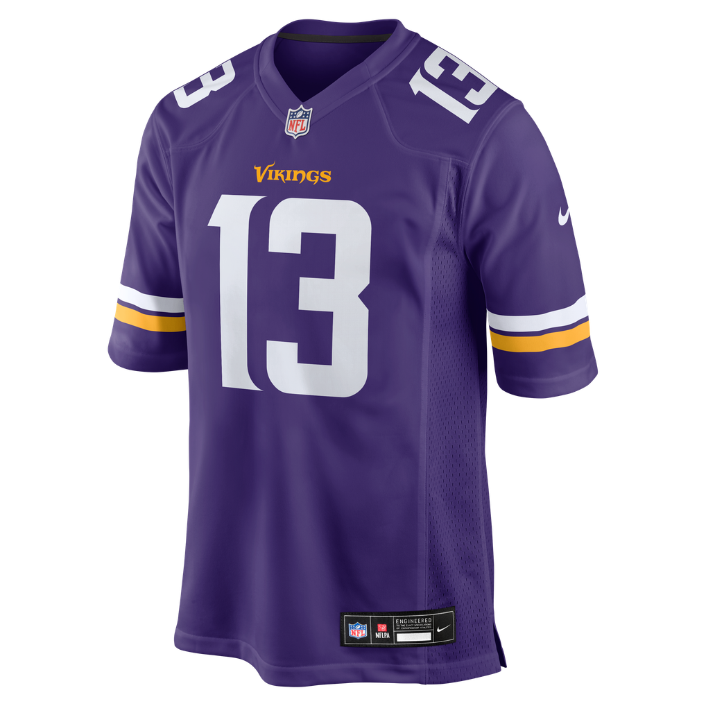 Men's Minnesota Vikings Tai Felton Nike  Purple Team Game Jersey - Image 3