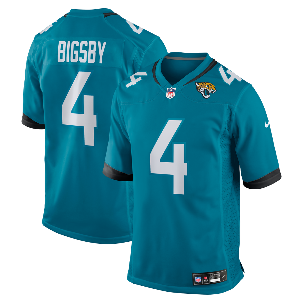 Men's Jacksonville Jaguars Tank Bigsby Nike Teal Game Jersey - Image 2