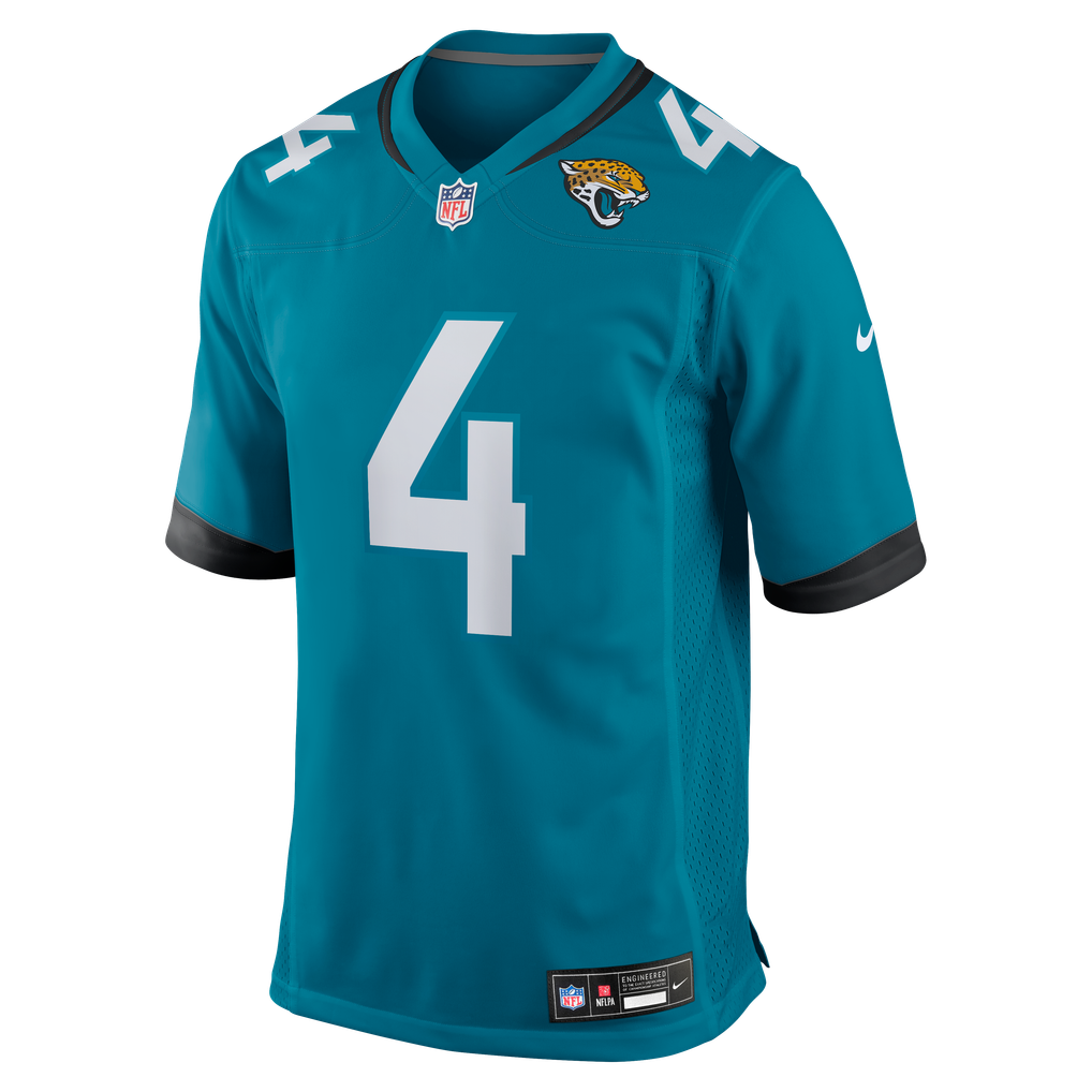 Men's Jacksonville Jaguars Tank Bigsby Nike Teal Game Jersey - Image 3