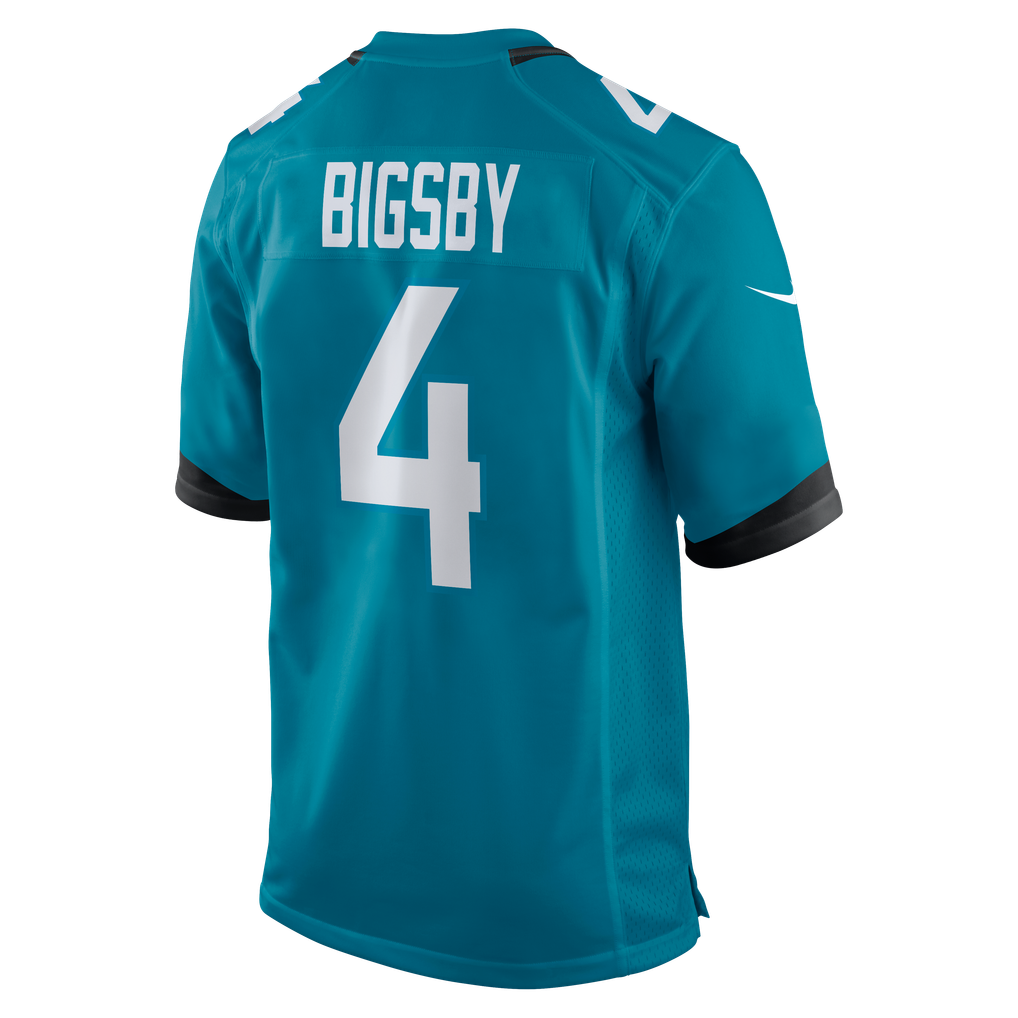 Men's Jacksonville Jaguars Tank Bigsby Nike Teal Game Jersey - Image 4
