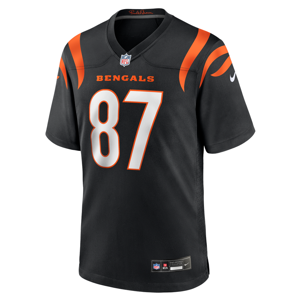 Men's Cincinnati Bengals Tanner Hudson Nike Black Home Game Player Jersey - Image 3