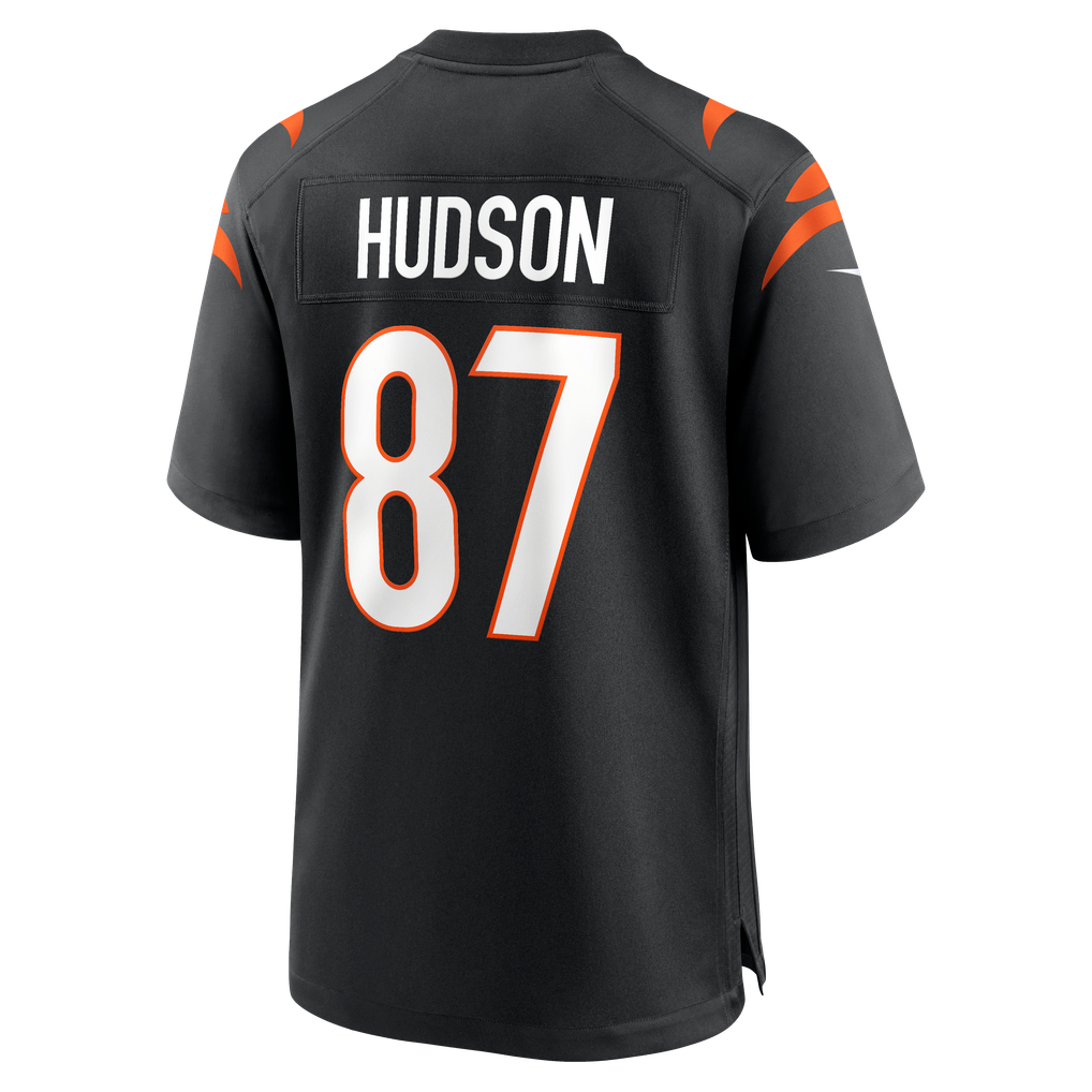 Men's Cincinnati Bengals Tanner Hudson Nike Black Home Game Player Jersey - Image 4