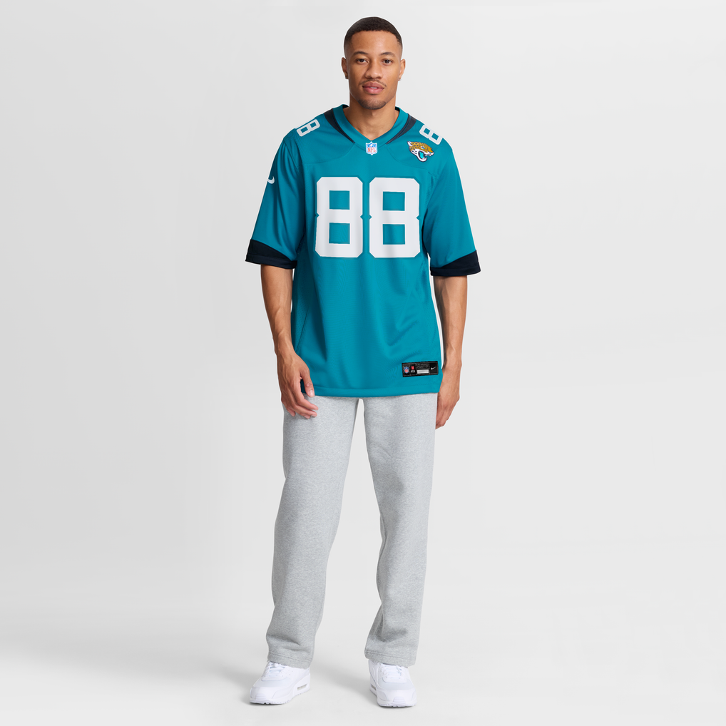 Men's Jacksonville Jaguars Tanner Koziol Nike Teal Team Game Jersey - Image 3