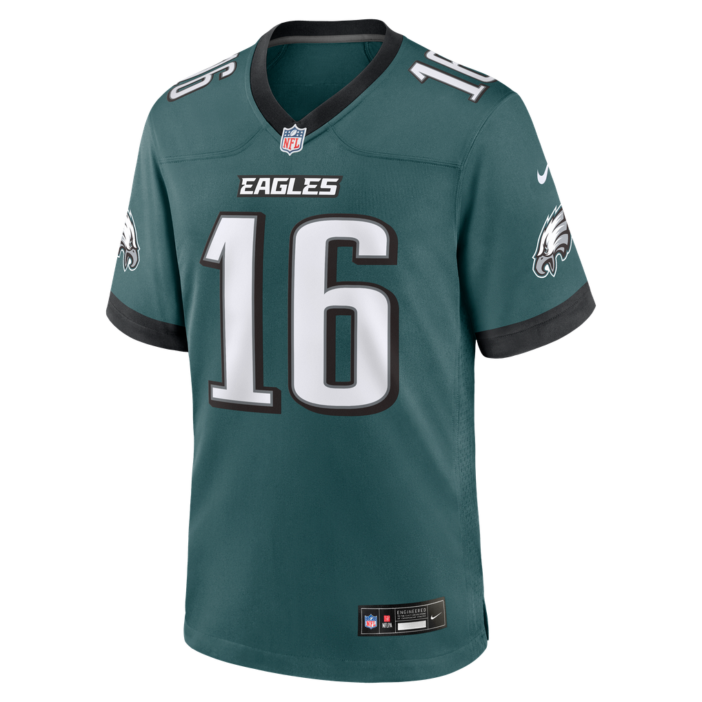 Men's Philadelphia Eagles Tanner McKee Nike  Midnight Green Team Game Jersey - Image 3