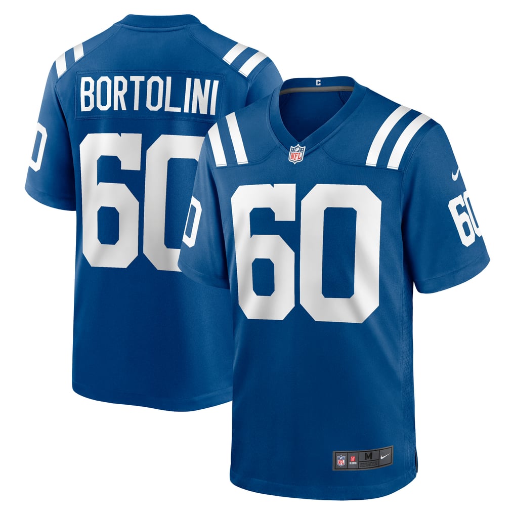 Men's Indianapolis Colts Tanor Bortolini Nike  Royal Game Jersey - Image 1