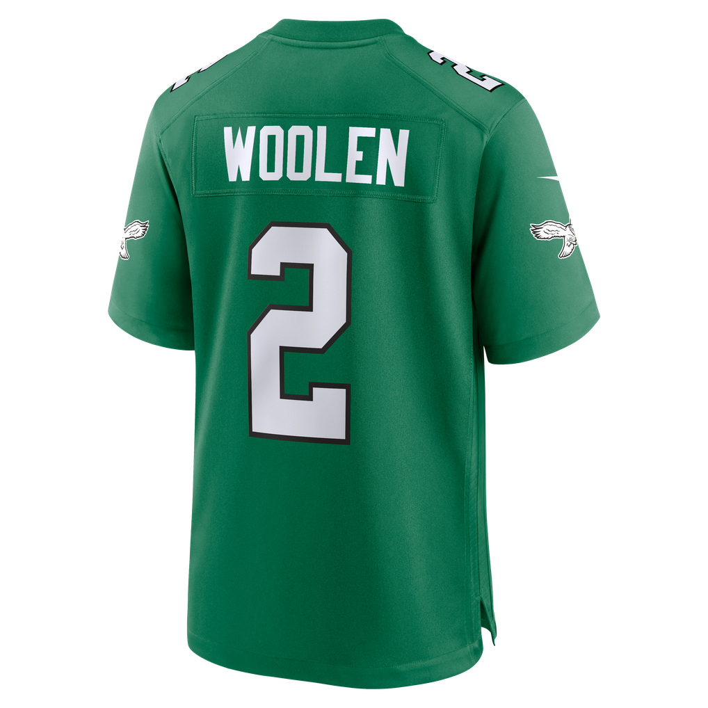 Men's Philadelphia Eagles Tariq Woolen Nike  Kelly Green Alternate Game Jersey - Image 4