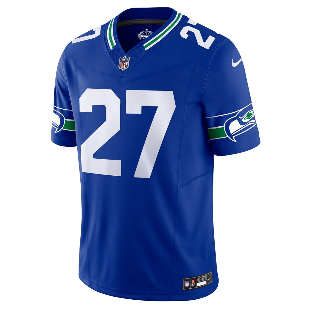 Men's Seattle Seahawks Tariq Woolen Nike Royal Alternate Vapor F.U.S.E. Limited Jersey - Image 3