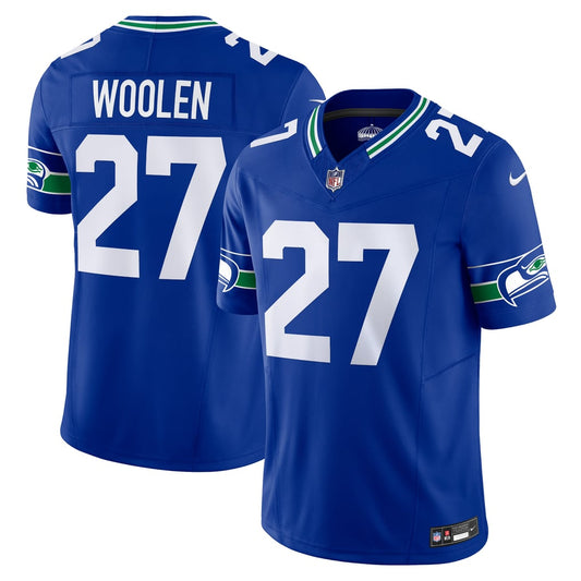 Men's Seattle Seahawks Tariq Woolen Nike Royal Alternate Vapor F.U.S.E. Limited Jersey - Image 1